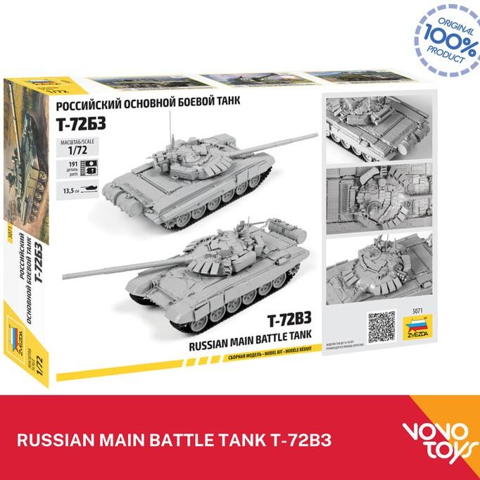 Sale Model Kits Tank Russian Main Battle Tank T-72B3 By Zvezda