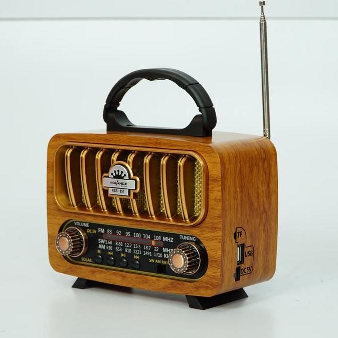 Murah Rbs-857 Radio Antik Portable Speaker Support Bluetooth 2,5 Inch Garansi Resmi Advance