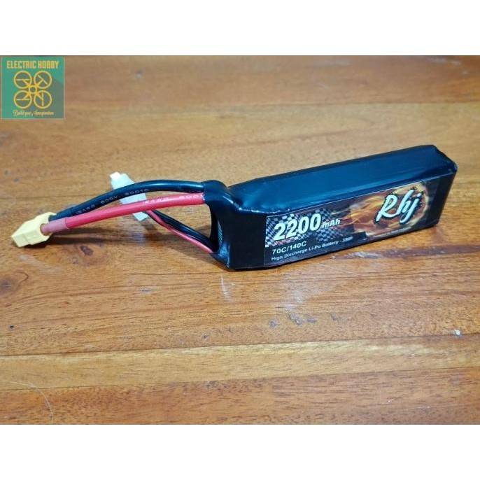 Grosir Lipo Rhj Battery-Baterai- Batre 3S - 3 Cell 2200 Mah - 2200Mah 70-140C