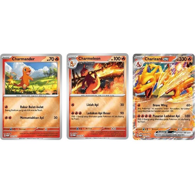 Grosir Pokemon Tcg Charizard Keychain + Charizard Promo Card