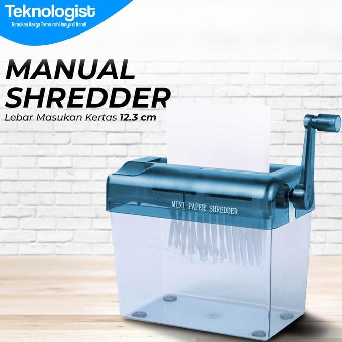Penghancur Kertas Manual Handheld Paper Shredder