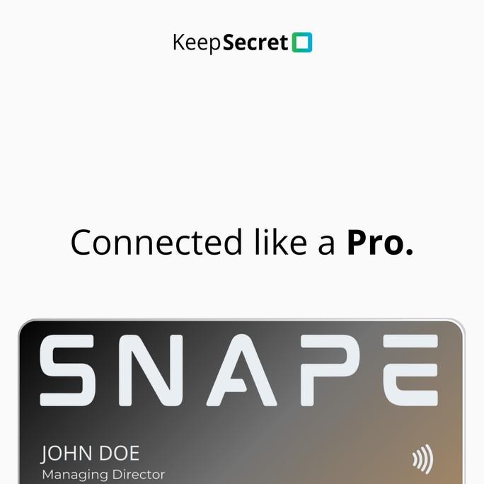 

SNAPE Card-Smart Business Card-Kartu Nama NFC