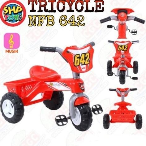 Promo Shp Nfb 642 Sepeda Roda Tiga Anak Musik Sepeda Anak-Anak Plastik Ride On Toys