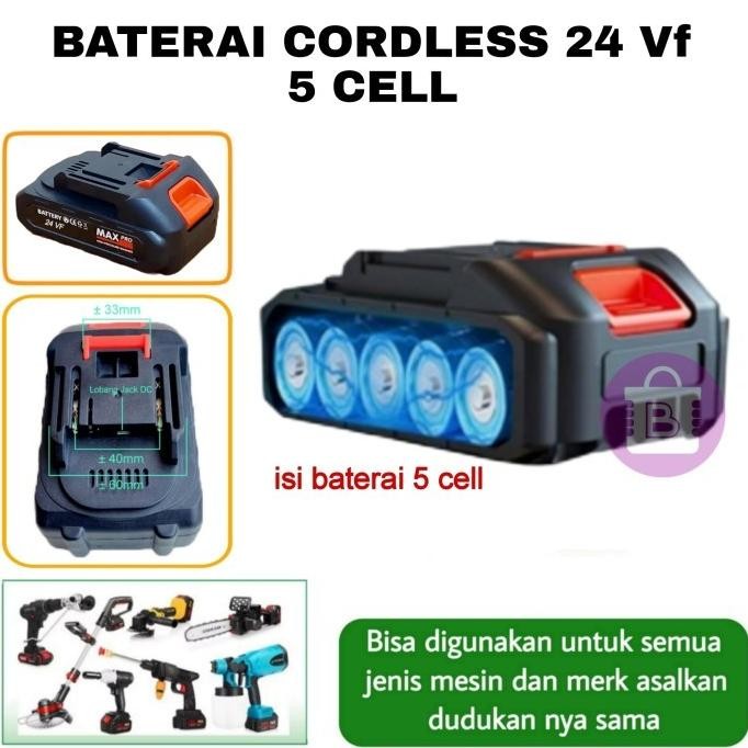 Baterai Lithium Cordless 21V / 24Vf / 48Vf | Baterei Semprotan Air Portable | Baterai Makita | Bater