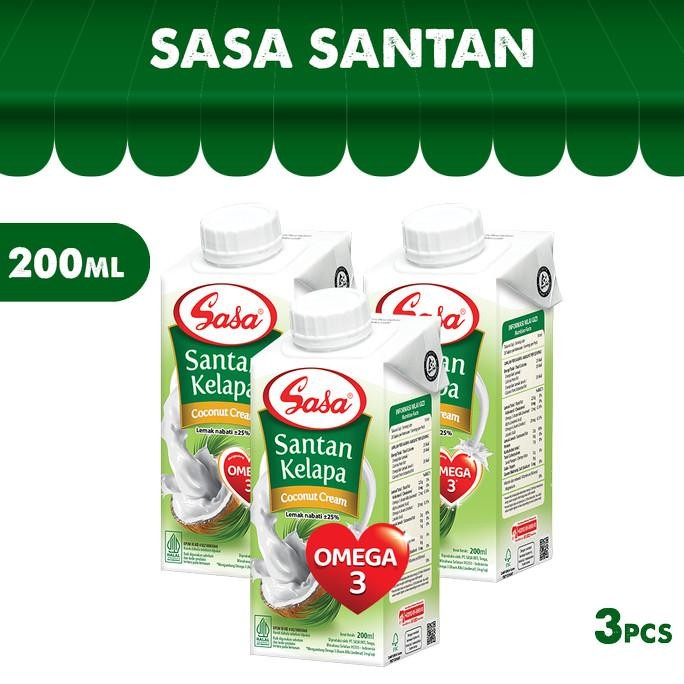 

Sasa Santan Cair 200Ml - 3Pcs
