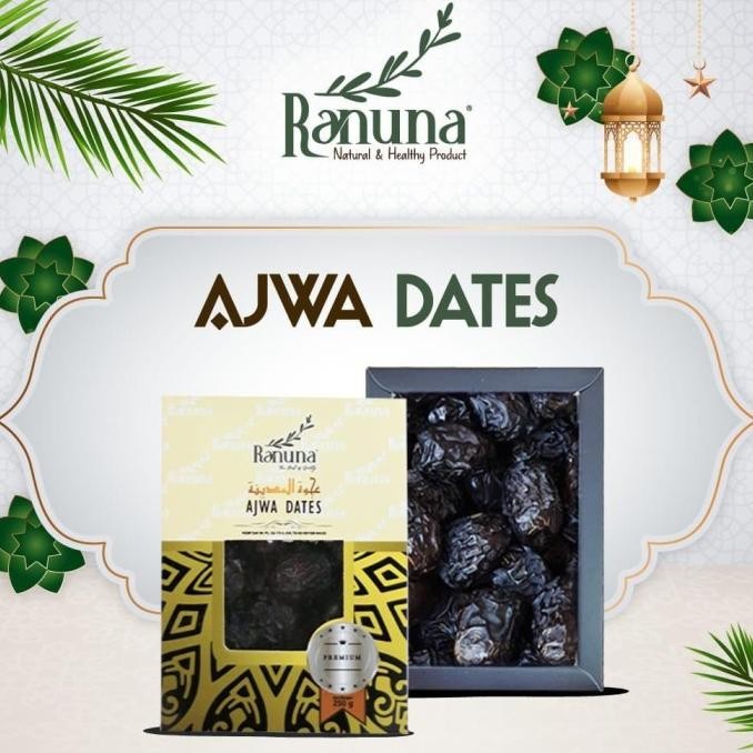 

Kurma Ajwa Ranuna Premium Organic Jumbo 1 Kg