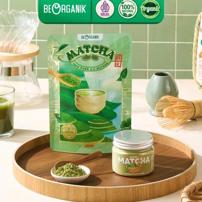

Beorganik Pure Matcha Powder / Bubuk Matcha Organik Murni Uji Matcha Jepang