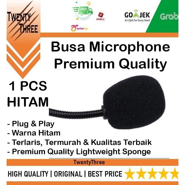 Busa Mic Foam Mic Busa Microphone Gaming Cover Mic Headset Clip On Co