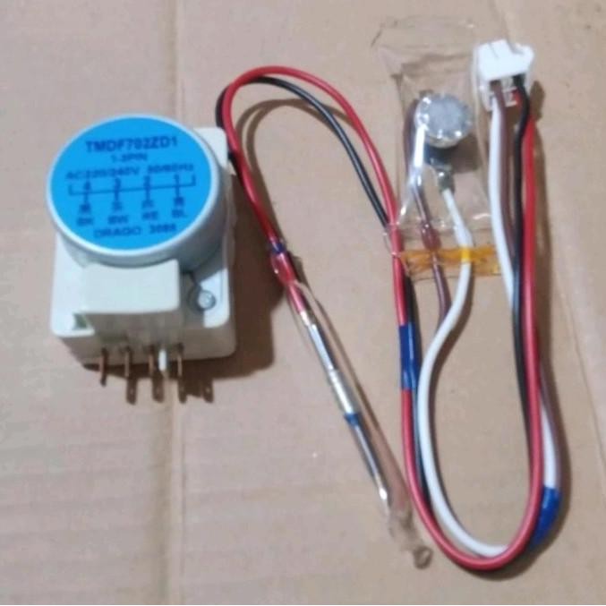 Timer Defrost Bimetal fuse kulkas AQUA 2 pintu 1set