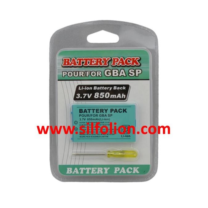 Terlaris Baterai Gameboy Advance SP 850 mAH High Capacity Battery GBA SP SALE