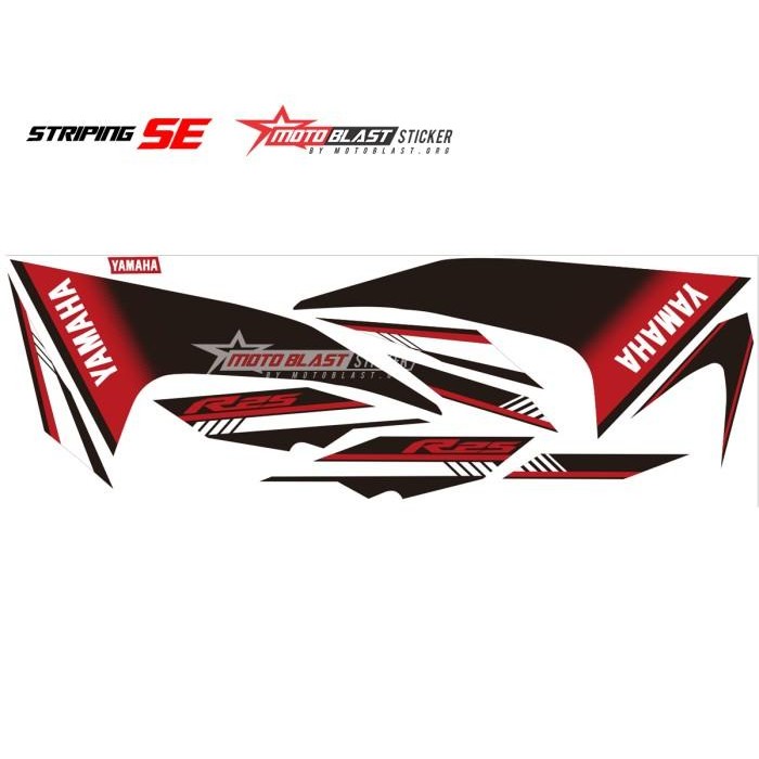 Decal Stiker R25 2016 Merah Putih Striping Se Motoblast Original Dan Terpercaya