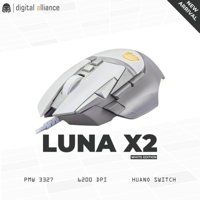 TERBARU - Mouse Digital Alliance Luna X2 - Mouse Gaming DA Luna X2 up 5000Dpi