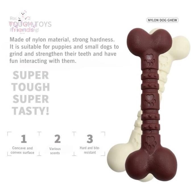 Grosir Mainan Gigit Anjing Mainan Tulang Tulangan Anjing Dengan Flavor
