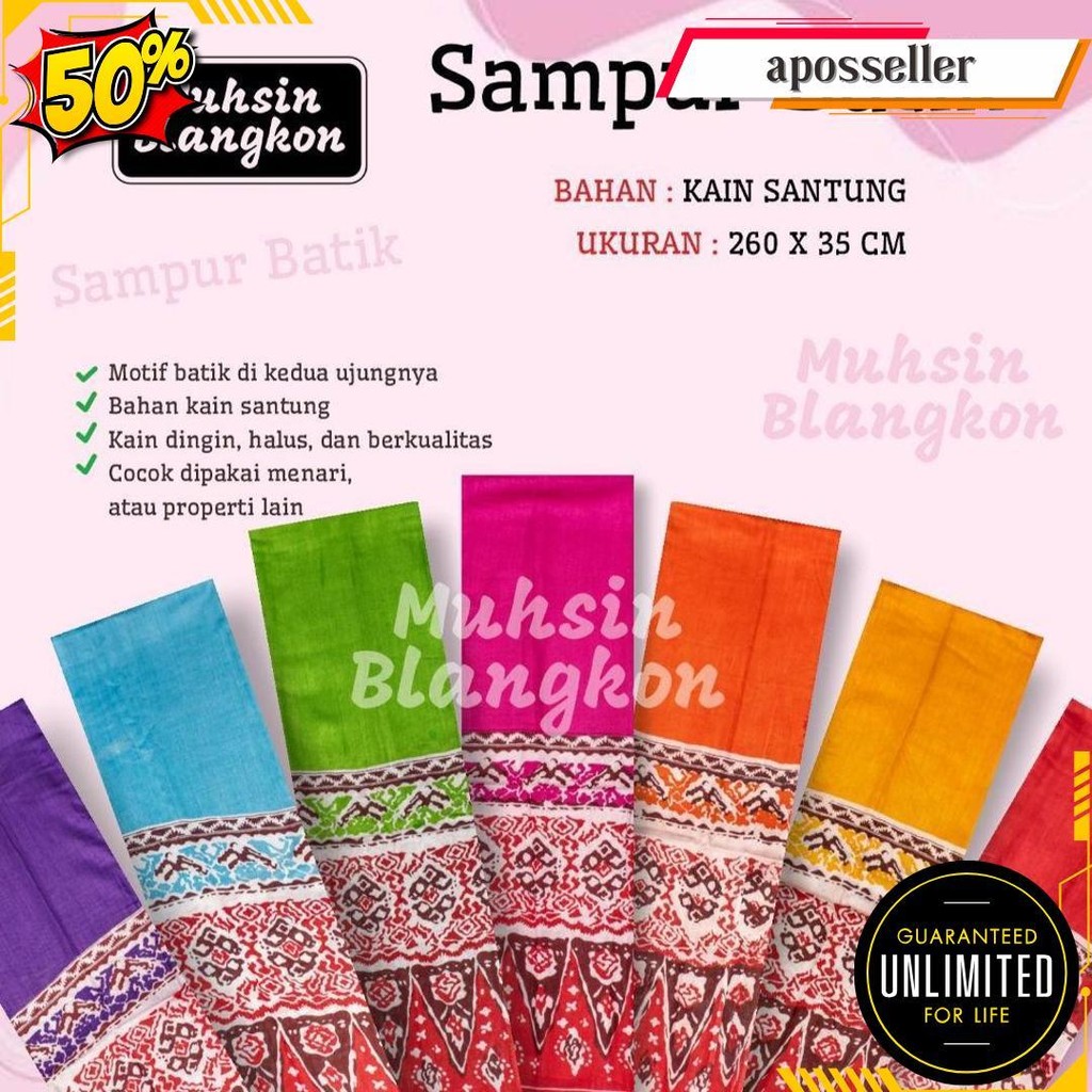 Sampur Tari Batik / Selendang Menari / Accesories Menari / Selendang Tari Terlaris
