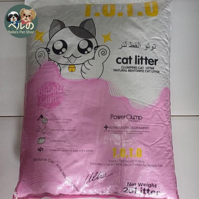 Sale Toto Pasir Kucing Wangi 25L, Pasir Kucing Wangi Toto, Pasir Gumpal