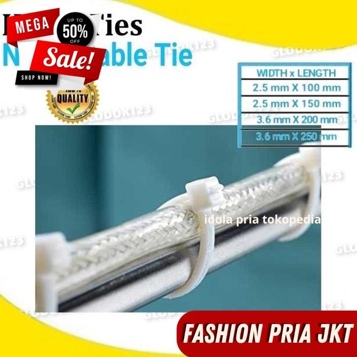 

PENGIKAT KABEL KABEL TIE CABLE NYLON TIES (B) BY PRIA JKT DIJAMIN GRATIS ONGKIR