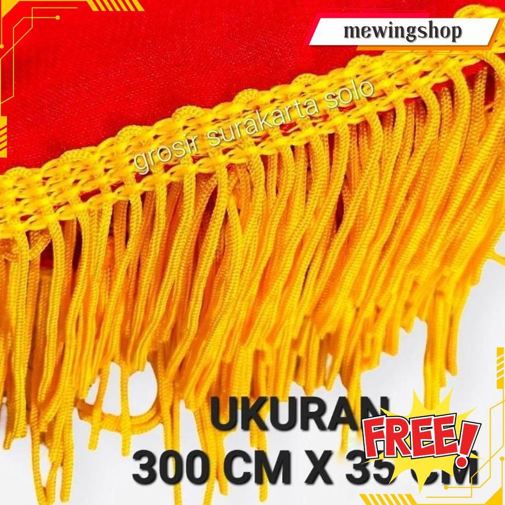 Selendang Tari Dewasa 3 Meter / Selendang Tari Rumbai / Selendang Tari Dewasa Cod