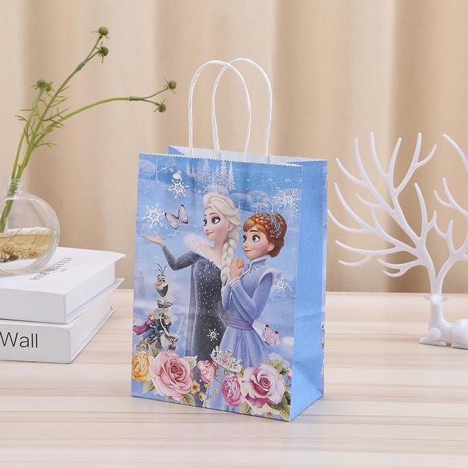 

Paper Bag Goodie Bag [10pcs] Motif Frozen Princes Elsa Anna murah