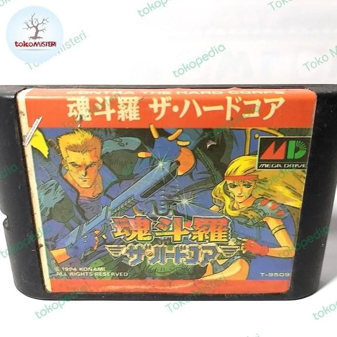 KASET VIDEO GAMES CARTRIDGE SEGA CONTRA HARD CORPS PROBOTECTOR TOYS 2904T