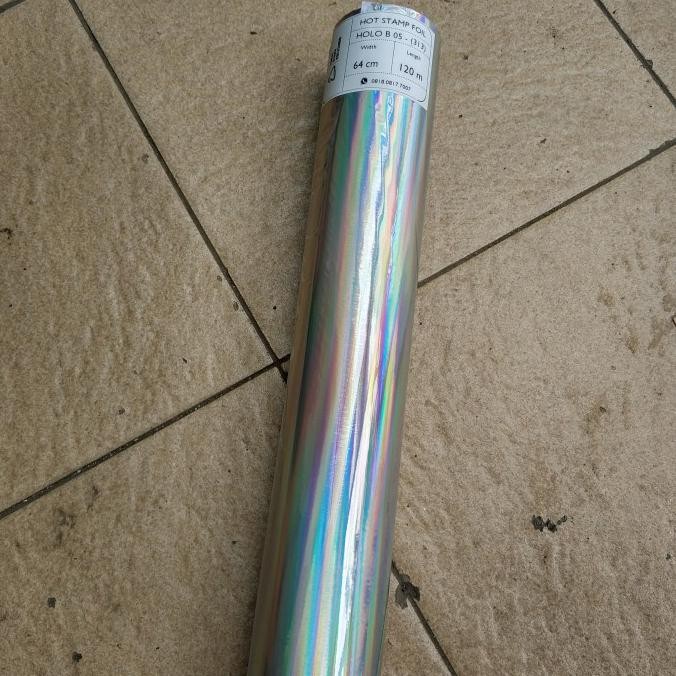 Kertas Foil / Hotprint / Hot Stamping Foil / Poly Rainbow Hologram B05 murah