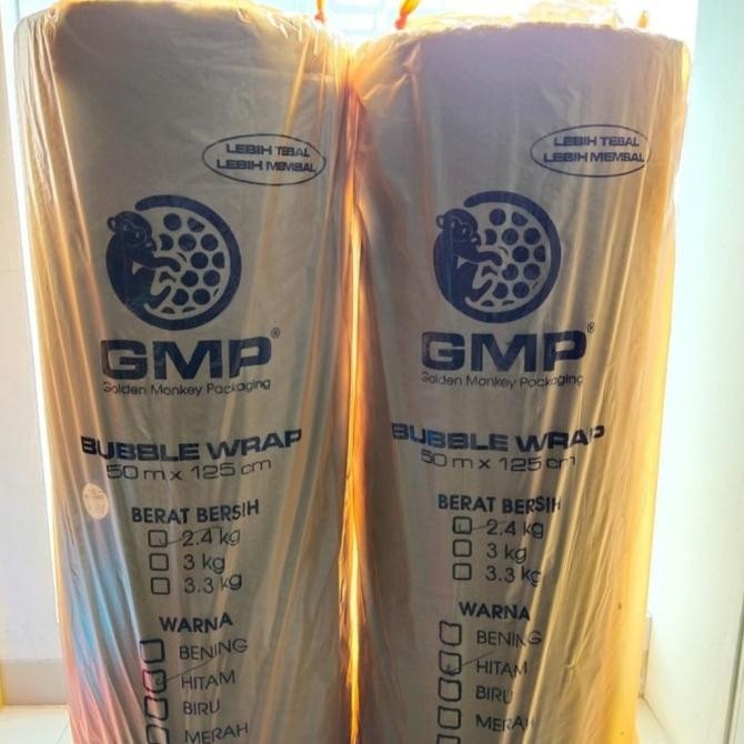 

Bubble Wrap Hitam Tebal Merk GMP Bungkus Orange 125 x 50 mtr murah