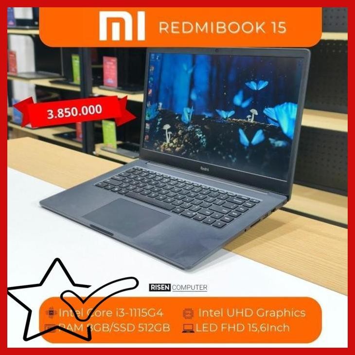 [SLS] Laptop Xiaomi Redmibook 15 Intel Core i3-1115G4 RAM 8GB SSD 512GB FHD 15.6inch Notebook Second