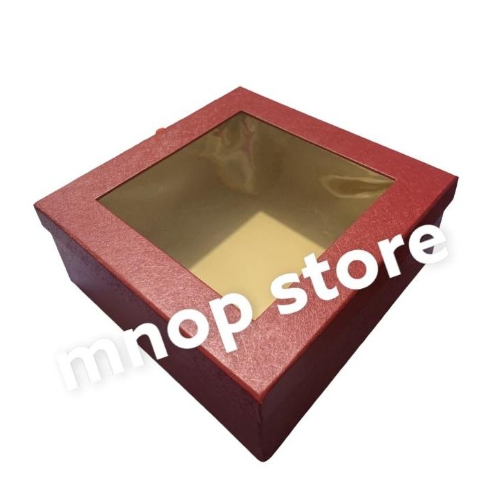 

kotak kue lapis/box kado/kotak kado 24x24x10 mika murah