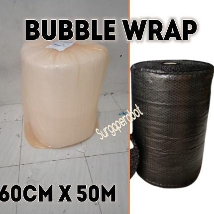 

Bubble wrap Bening - Hitam 60cmx50m buble warp murah bable 1/2 roll murah