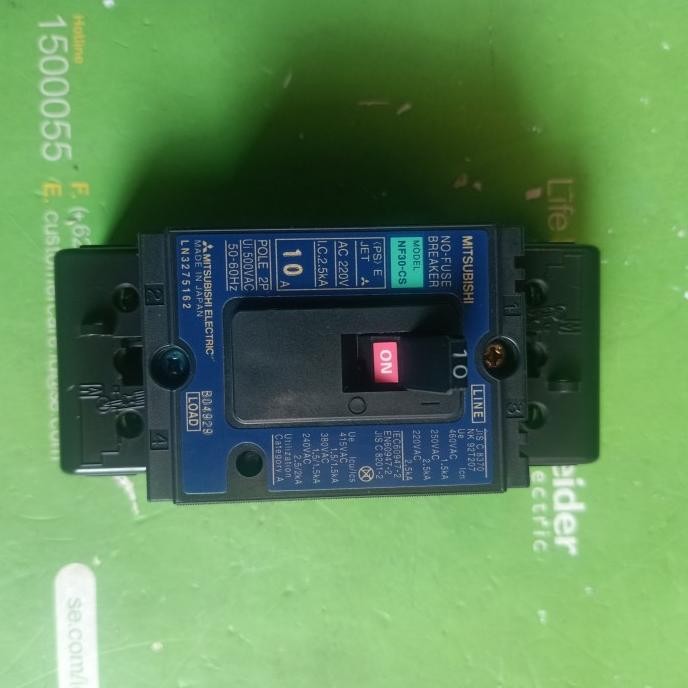 Nf30-Cs Mitsubishi 10A 2P Mccb New Stok