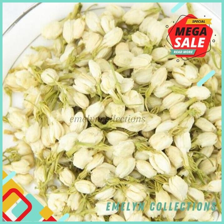 

TEH KUNCUP BUNGA MELATI JASMINE DRIED JASMINE BUDS FLOWER TEA 50G BEST QUALITY !