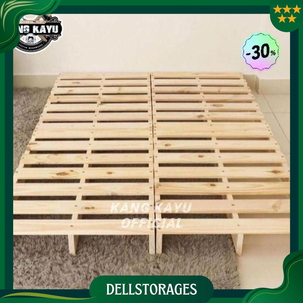 Dipan Kayu Palet Kayu Alas Kasur Minimalis 90X200Cm 180X200Cm Ori