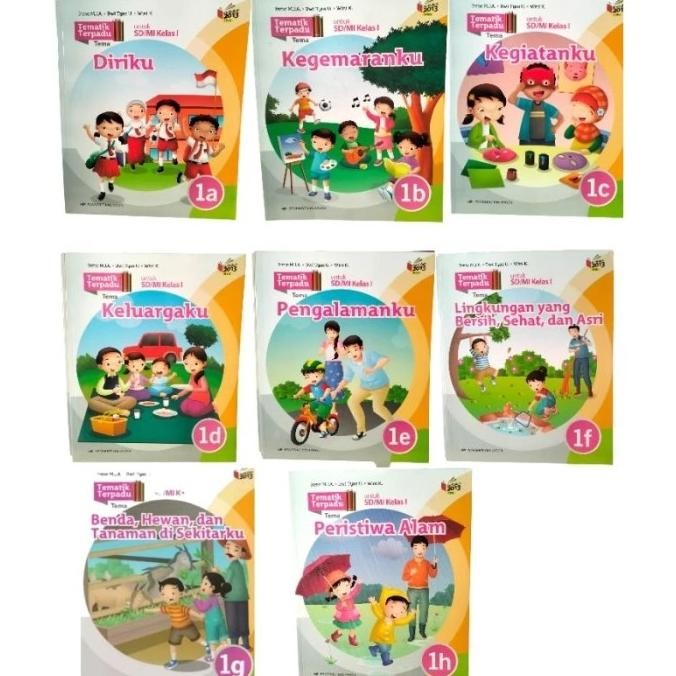 

buku tematik Erlangga kelas 1A -1H (8buku)