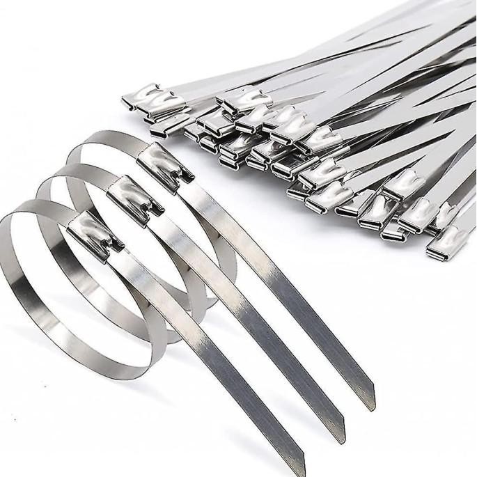

`````````] Cable Kabel Ties Tie Stainless klem klam knalpot exhaust wrap