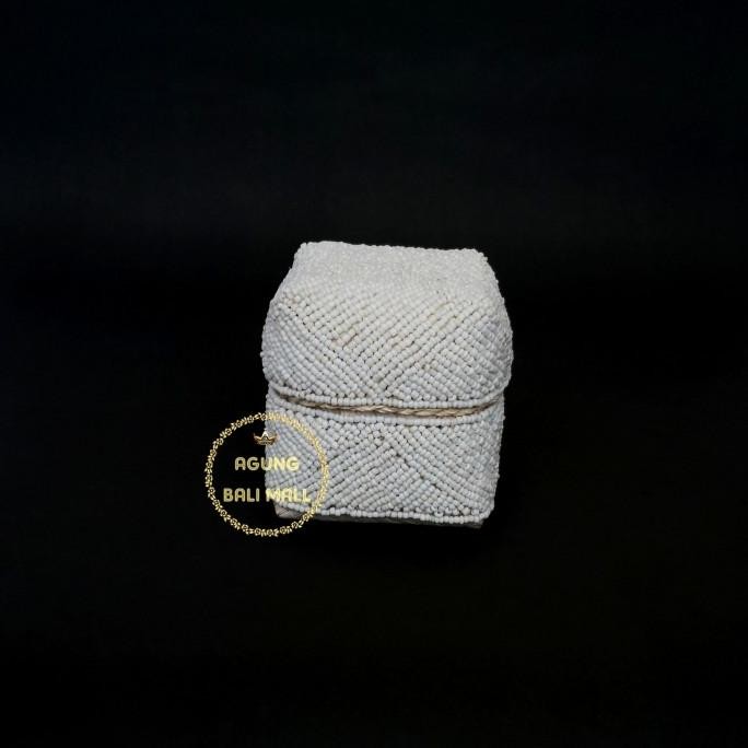 @#@#@#] Sokasi manik-manik putih | beaded box | sokasi Bali