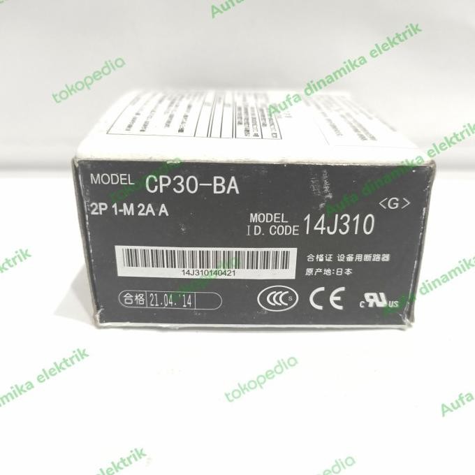 Cp30-Ba Cp30Ba 1M 2P 3A Circuit Prorector Mitsubishi New Stok