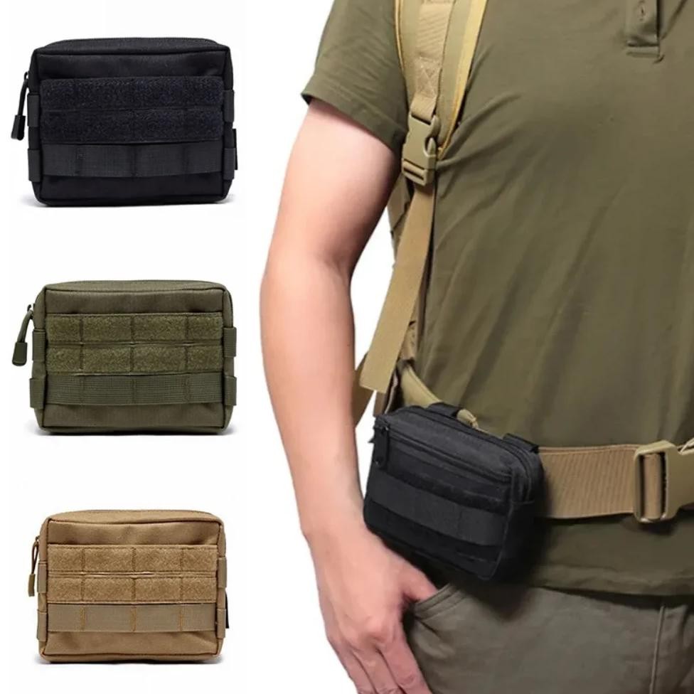Edc Molle Waist Bag Tactical Pouch Medical Outdoor First Aid Bag Belt Pouch Sports Hunting Bag