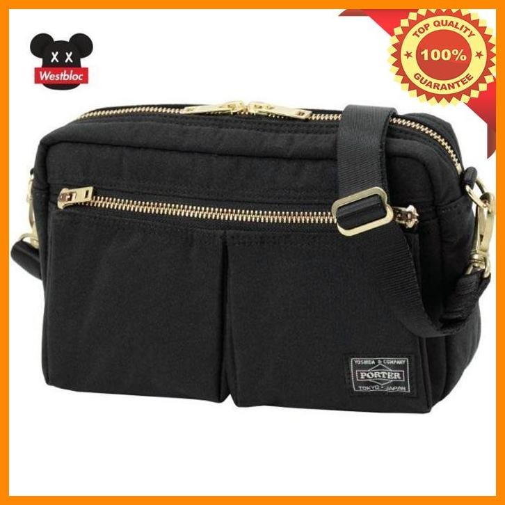 [WES] PORTER DRAFT SHOULDER BAG TAS SELEMPANG YOSHIDA KABAN JAPAN BLACK