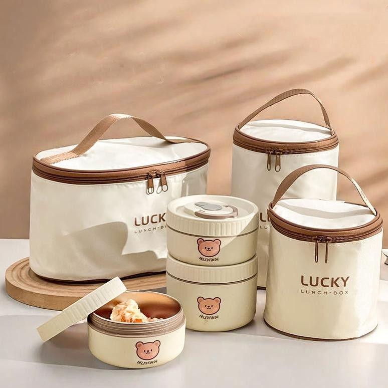 Tas Bekal Makanan Tas Tempat Makan Foil Tas Piknik Serbaguna Lunch Bag Cooler HMB139