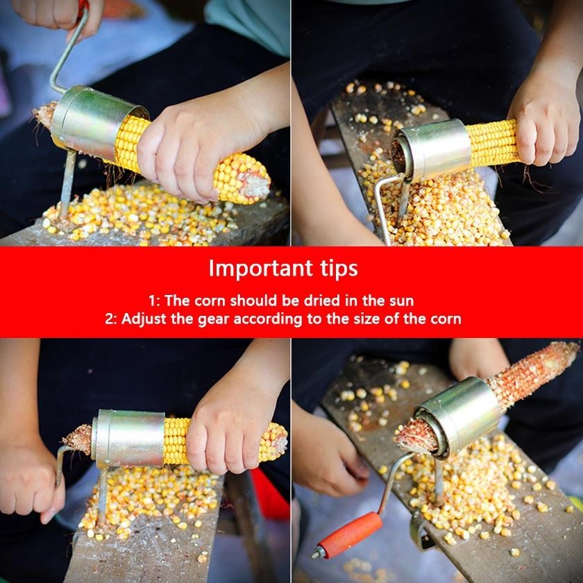 Premium Alat Perontok Jagung Kering / Jagung Alat Hand Crank Perontok Pengupas Jagung High Quality