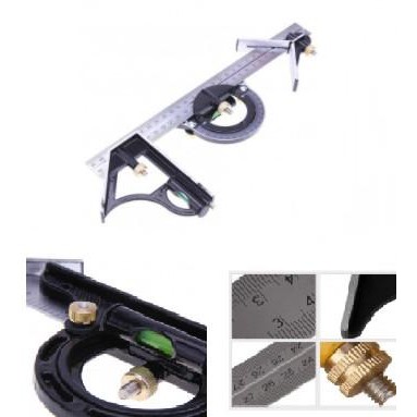 

Penggaris Multifungsi Adjustable Angle Finder 30 cm 3 in 1 Waterpass