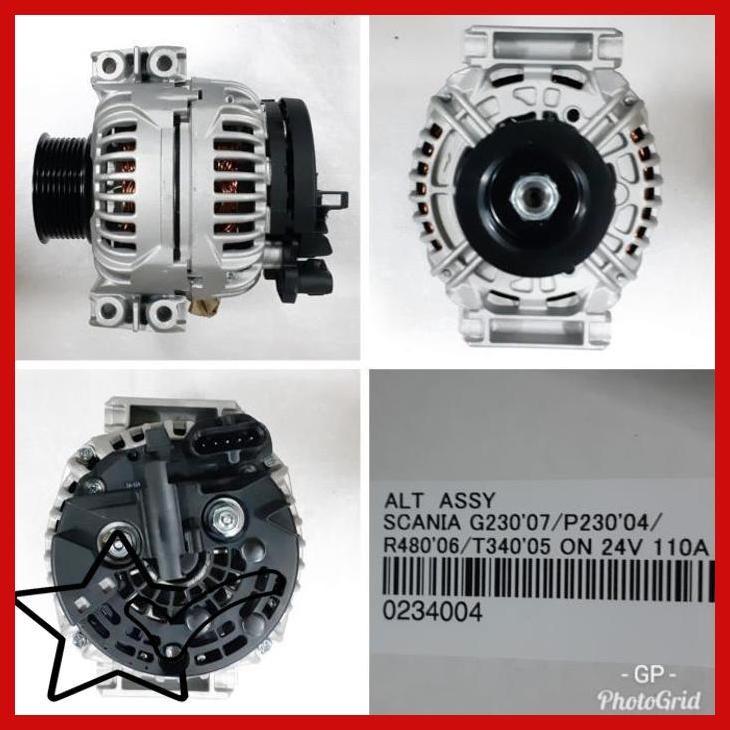[PTD] DINAMO ALTERNATOR GP SCANIA G230/ P360 / P230/ R480/ R580 PN.2398368