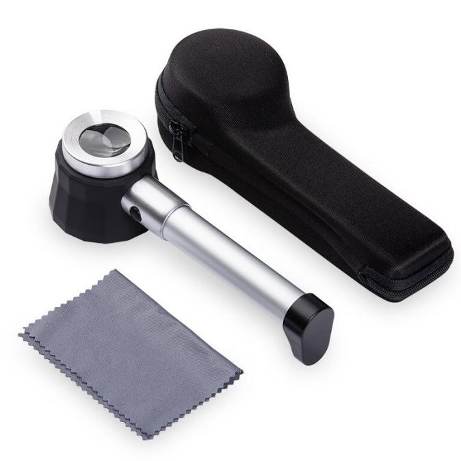 

Kaca Pembesar Led 10X / Lampu Lup Lensa Magnifier Handheld / Membaca