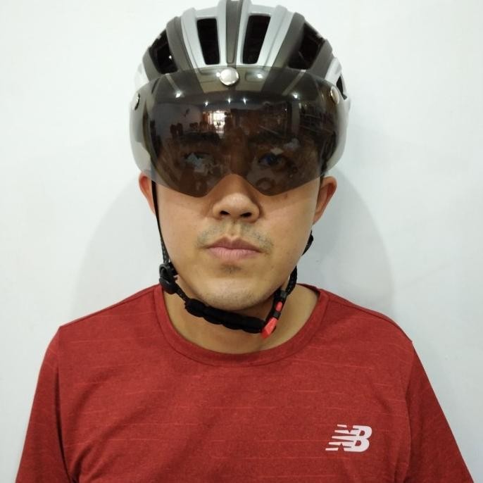 ><><><] HELM SEPEDA LIXADA ROADBIKE LIPAT MTB LAMPU MAGNET