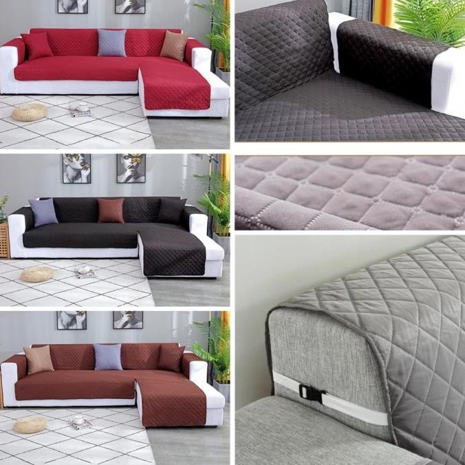 sarung sofa L / cover sofa L / sofa L protektor ..