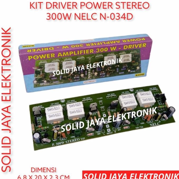 KIT DRIVER POWER STEREO 300W AMPLIFIER AMPLI 300 W AUDIO NELC N-034D