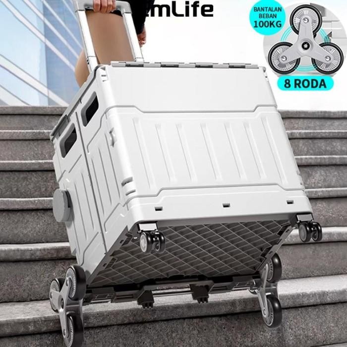 Troli Belanja Lipat / Keranjang Lipat / Koper Lipat / Koper Belanja