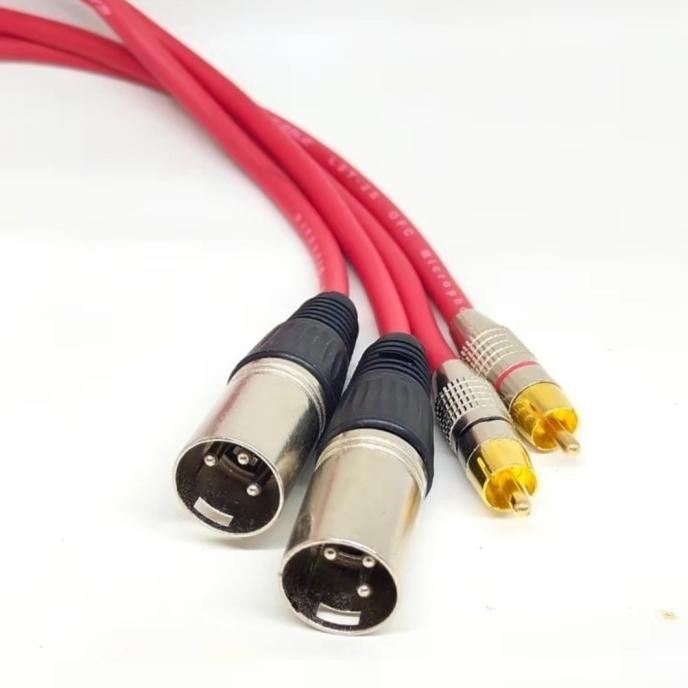 KABEL AUDIO CANARE 2 JACK RCA TO 2 CANON XLR MALE 50CM