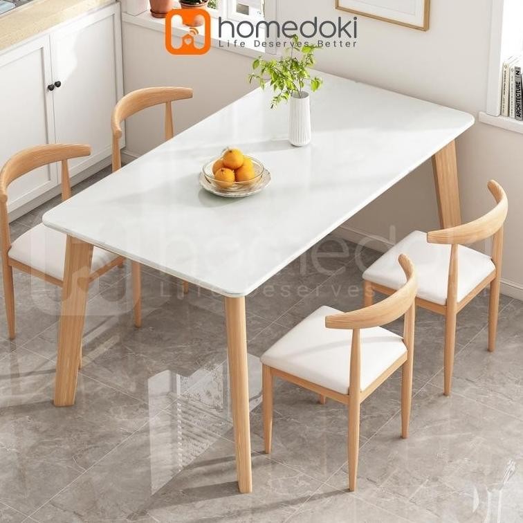 Meja Makan Minimalis / Meja Makan Murah / Meja Makan Putih