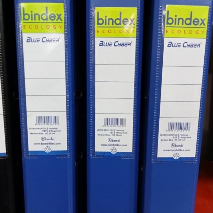 

ready Ordner Folio F4 50 MM BINDEX 727 ecology blue cyber per dus isi 12pc murah