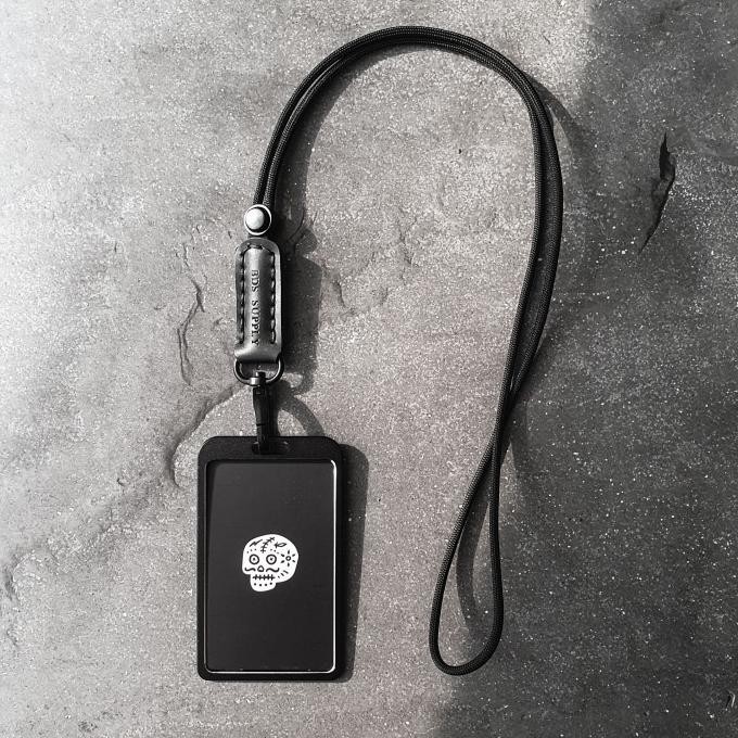 

ready BDS SCOTT - Minimalist Paracord Leather lanyard id holder murah